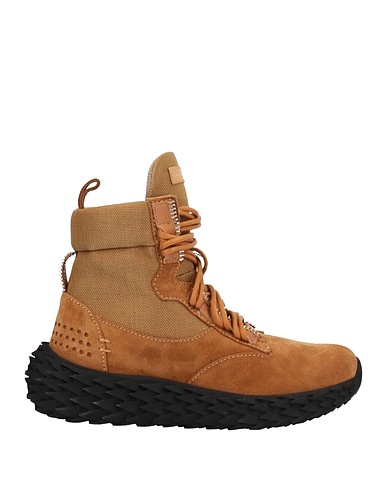 GIUSEPPE ZANOTTI Sneakers Camel Leather, Other Fibres