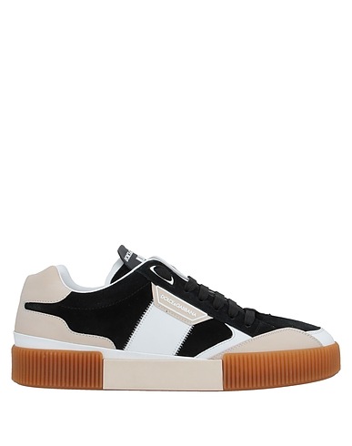 DOLCE&GABBANA Sneakers Noir 68% Cuir de veau, 16% Viscose, 16% Coton