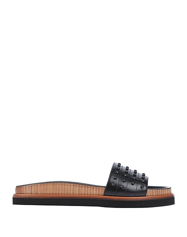 TOD'S Sandals Black Leather