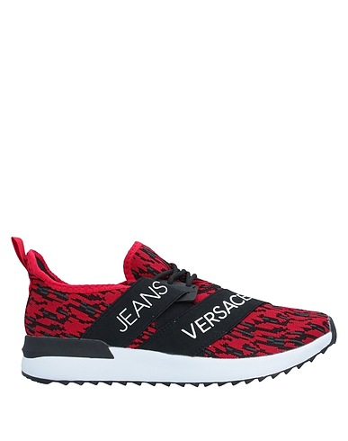 VERSACE JEANS Sneakers Red Textile fibres