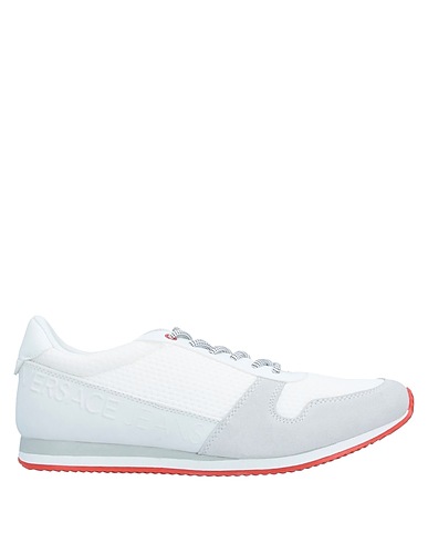 VERSACE JEANS Sneakers Bianco Pelle, Fibre tessili, Gomma
