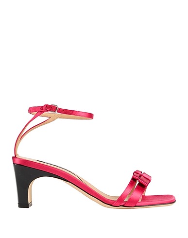 SERGIO ROSSI Sandals Garnet Textile fibers