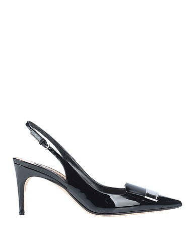 SERGIO ROSSI Pumps Schwarz Leder