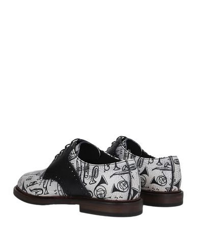 Dolce & Gabbana Laced Shoes In Light Grey