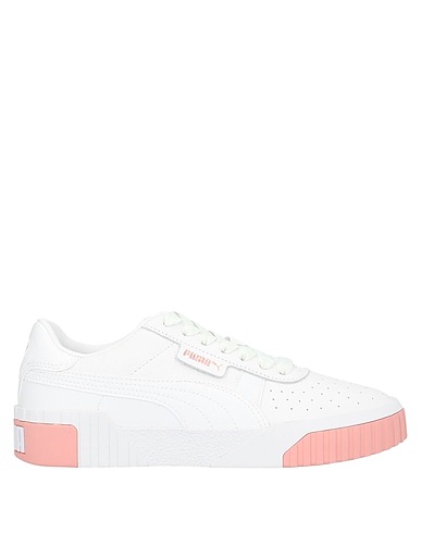 PUMA Sneakers White Cowhide, Textile fibres