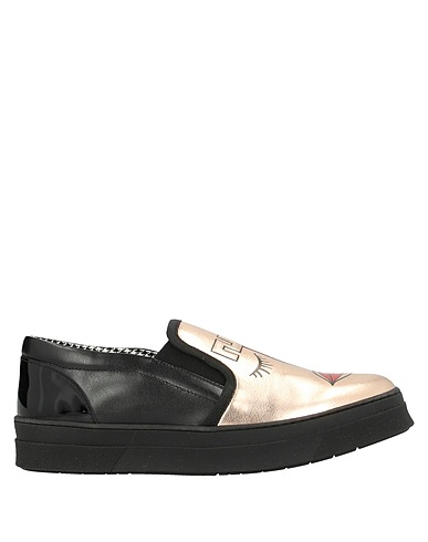 POLLINI Sneakers Copper Leather, Textile fibers