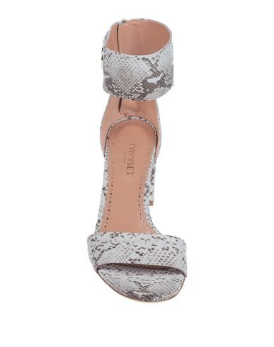 Twinset Sandals In Light Grey