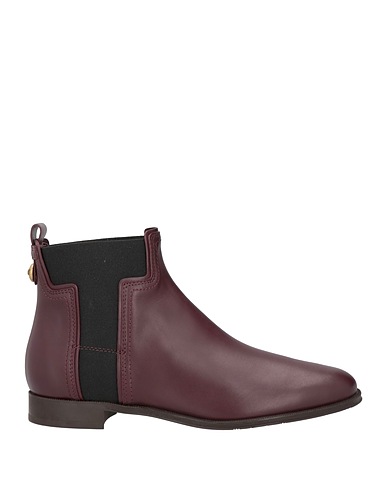 TOD'S Bottine Bordeaux Cuir