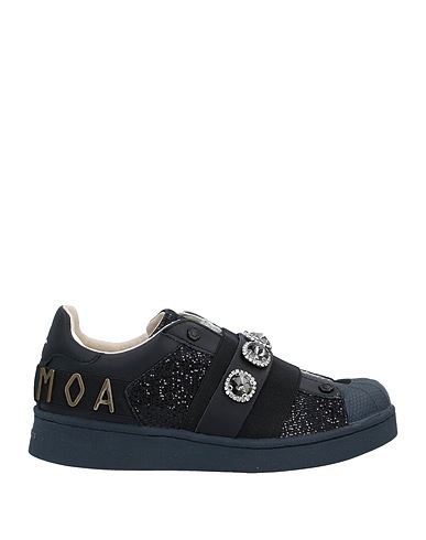 MOACONCEPT Sneakers Black Leather, Other Fibres