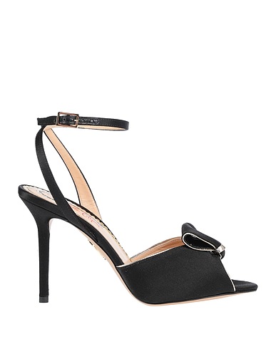 CHARLOTTE OLYMPIA Sandalia Negro Fibras textiles