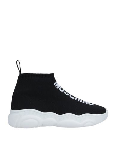 Moschino Logo-jacquard High-top Sock Trainers In Black