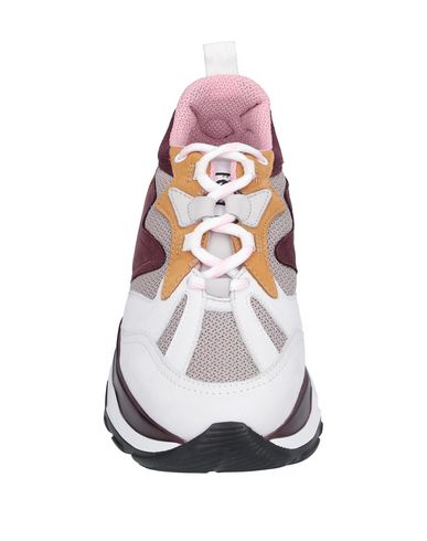 Msgm Colour Block Sneakers In White
