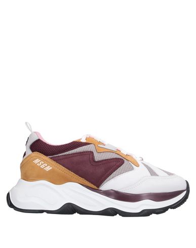 Msgm Colour Block Sneakers In White