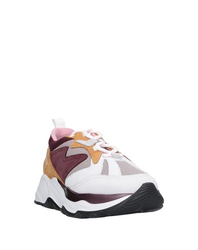 Msgm Colour Block Sneakers In White