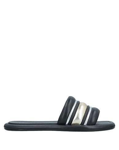 SANDRO Sandals Black Soft Leather