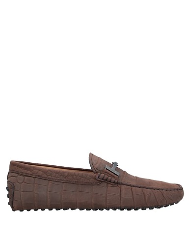 TOD'S Loafers Dark brown Soft Leather