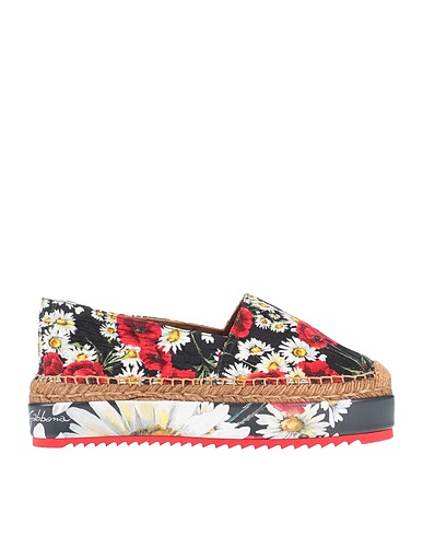 DOLCE&GABBANA Espadrilles Black 67% Viscose, 33% Cotton