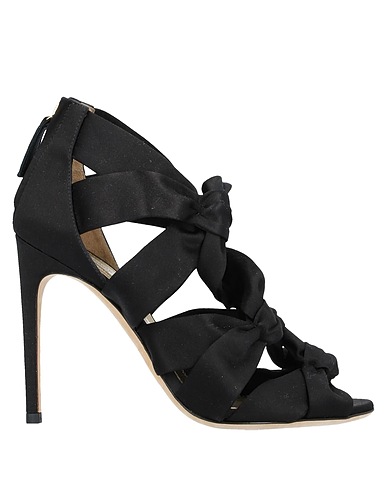 ALBERTA FERRETTI Sandals Black Textile fibers