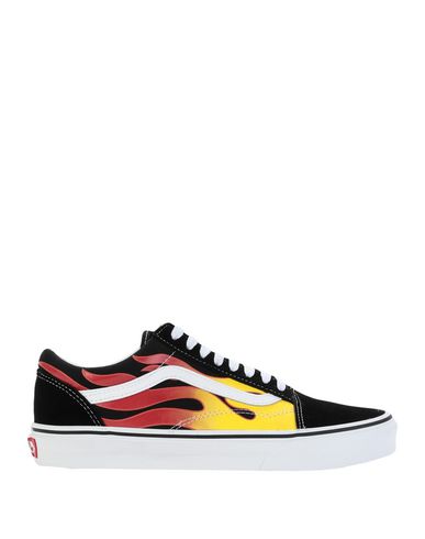 Vans Black And Red Canvas Old Skool Dx Sneakers In Black