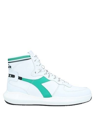 DIADORA HERITAGE Sneakers White Leather, Textile fibres