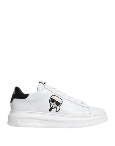 Shop Karl Lagerfeld Kapri Mens Karl Ikonic 3d Lace Man Sneakers White Size 9 Soft Leather