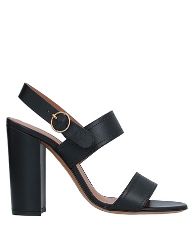 EMPORIO ARMANI Sandals Black Calfskin