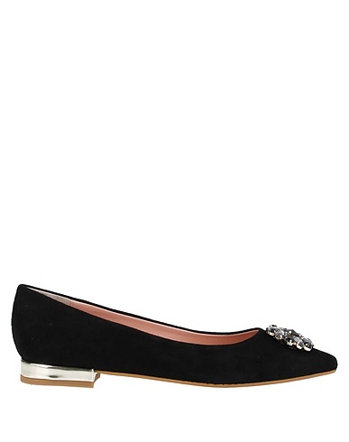 POLLINI Ballerinas Schwarz Leder