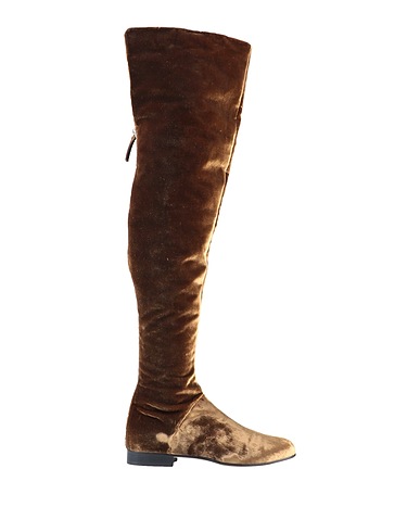 ALBERTA FERRETTI Bottes Marron Fibres textiles