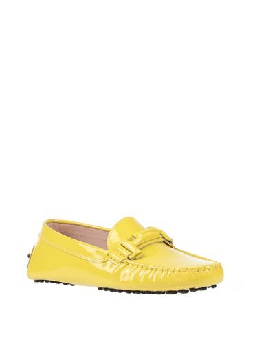 Shop Tod's Woman Loafers Yellow Size 7 Soft Leather