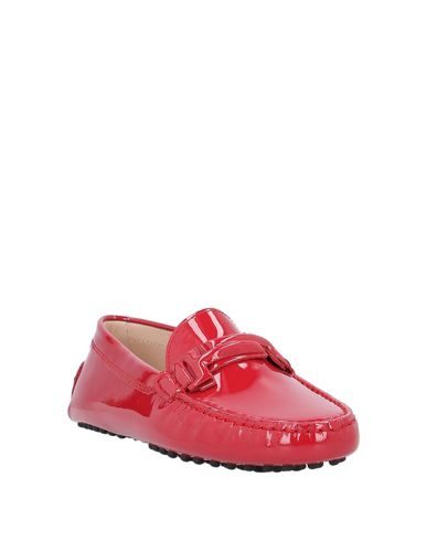 Shop Tod's Woman Loafers Garnet Size 6 Soft Leather In Red