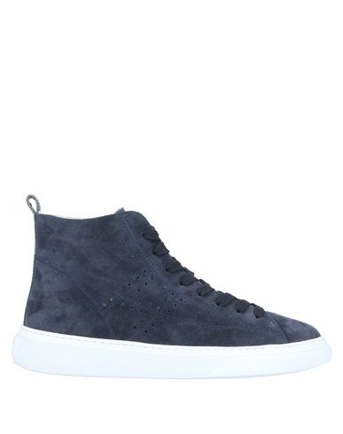 Shop Hogan Woman Sneakers Midnight Blue Size 5.5 Leather