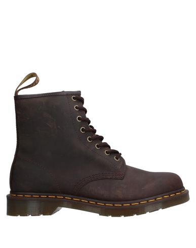 DR. MARTENS' DR. MARTENS MAN ANKLE BOOTS DARK BROWN SIZE 10.5 SOFT LEATHER,11860817DA 12