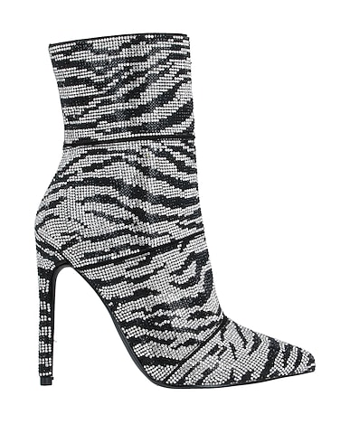 STEVE MADDEN Ankle boot Silver Textile fibres