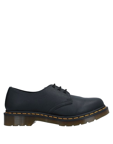 DR. MARTENS Laced shoes Black Soft Leather