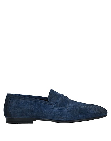 DOUCAL'S Mokassins Blau Leder