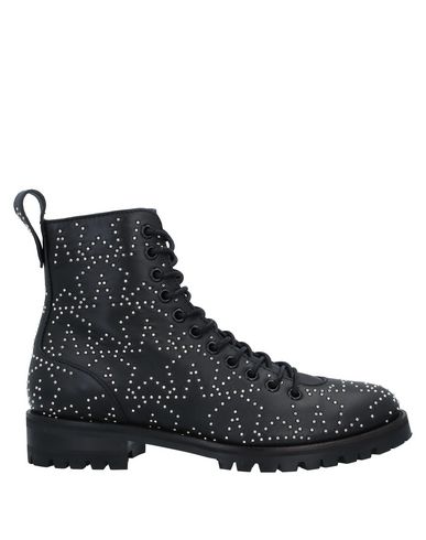 Jimmy Choo Cruz Studded Textured-leather Ankle Boots In Black