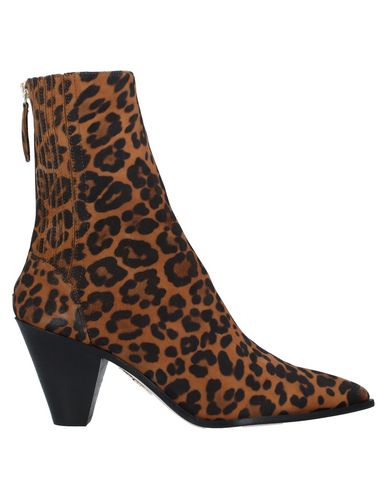 Aquazzura Saint Honoré 70 Leopard-print Suede Ankle Boots In Brown