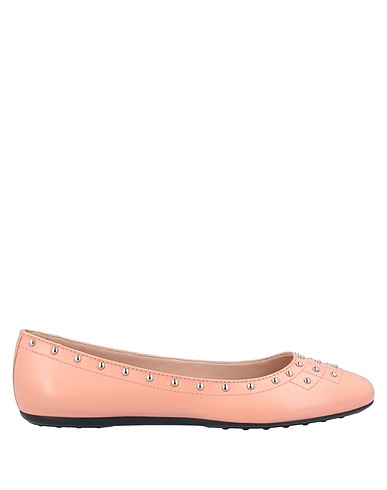TOD'S Ballet flats Salmon pink Soft Leather
