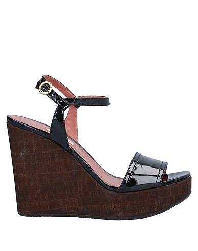 BALLY Sandals Black Lambskin