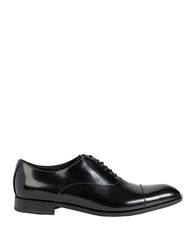 EMPORIO ARMANI Laced shoes Black Leather