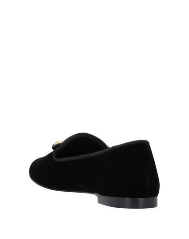 Giuseppe Zanotti Velvet Crystal-trim Loafer, Navy In Black