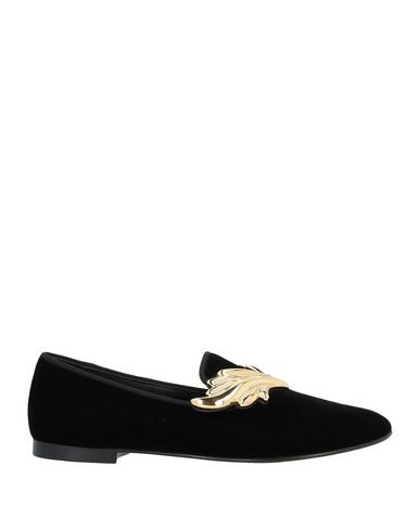 Giuseppe Zanotti Velvet Crystal-trim Loafer, Navy In Black