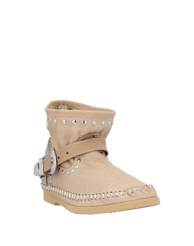 Ldir Woman Ankle Boots Beige Size 7 Soft Leather In Beige