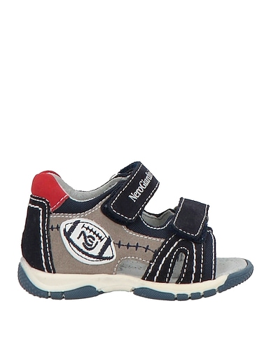 NERO GIARDINI JUNIOR Sandali Blu notte Fibre tessili, Pelle
