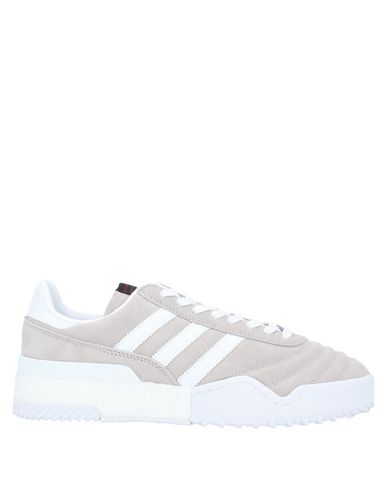 Adidas Originals By Alexander Wang Bball Soccer Leather-trimmed Suede Sneakers In Light Grey