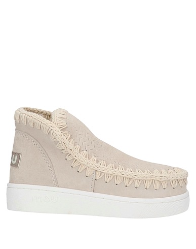 MOU Ankle boot Light grey Leather
