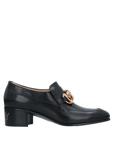 Gucci Women's Leather Horsebit Chain Loafers In Black