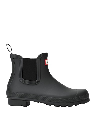 HUNTER Stivaletti Nero 100% Fibre tessili