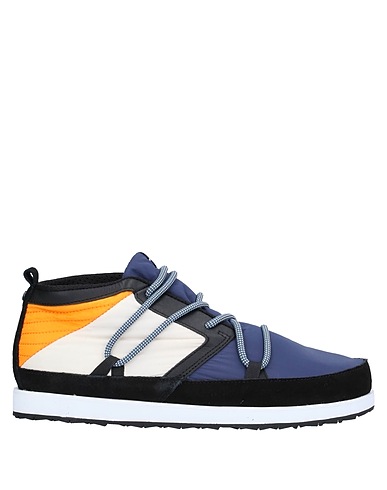 VOLTA Sneakers Midnight blue Leather, Textile fibres
