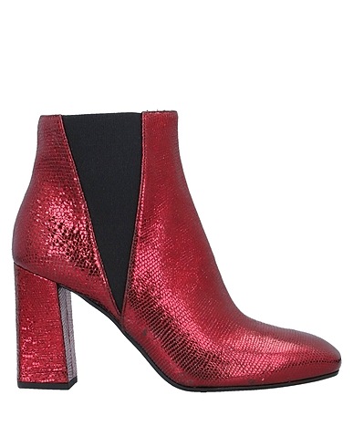 POLLINI Ankle boot Burgundy Soft Leather